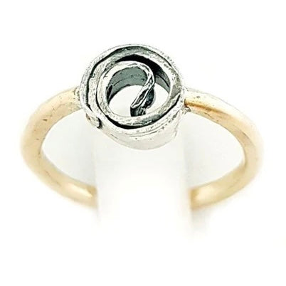 Sterling Silver Gold Filled Ring DR1198