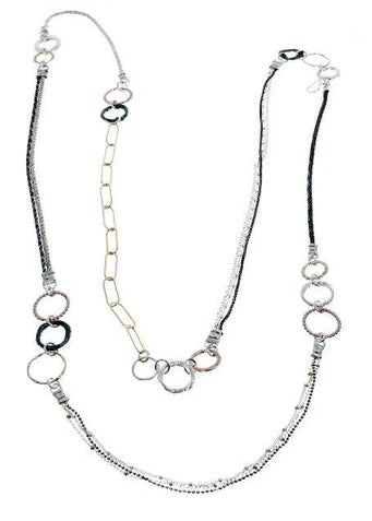 Sterling Silver Gold Filled Necklace DN2639