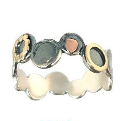 Sterling Silver Gold Filled Ring DR1191