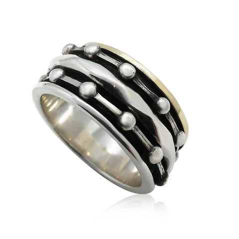 Sterling Silver Gold Filled Ring IR1352