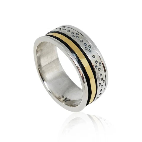 Sterling Silver Gold Filled Ring IR1262