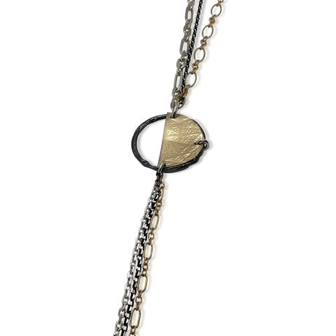 Sterling Silver Gold Filled Necklace DN2695