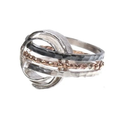 Sterling Silver Gold Filled Ring DR1256