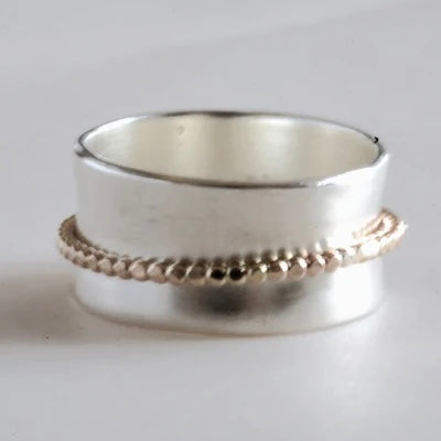 Sterling Silver Gold Filled Ring DR984