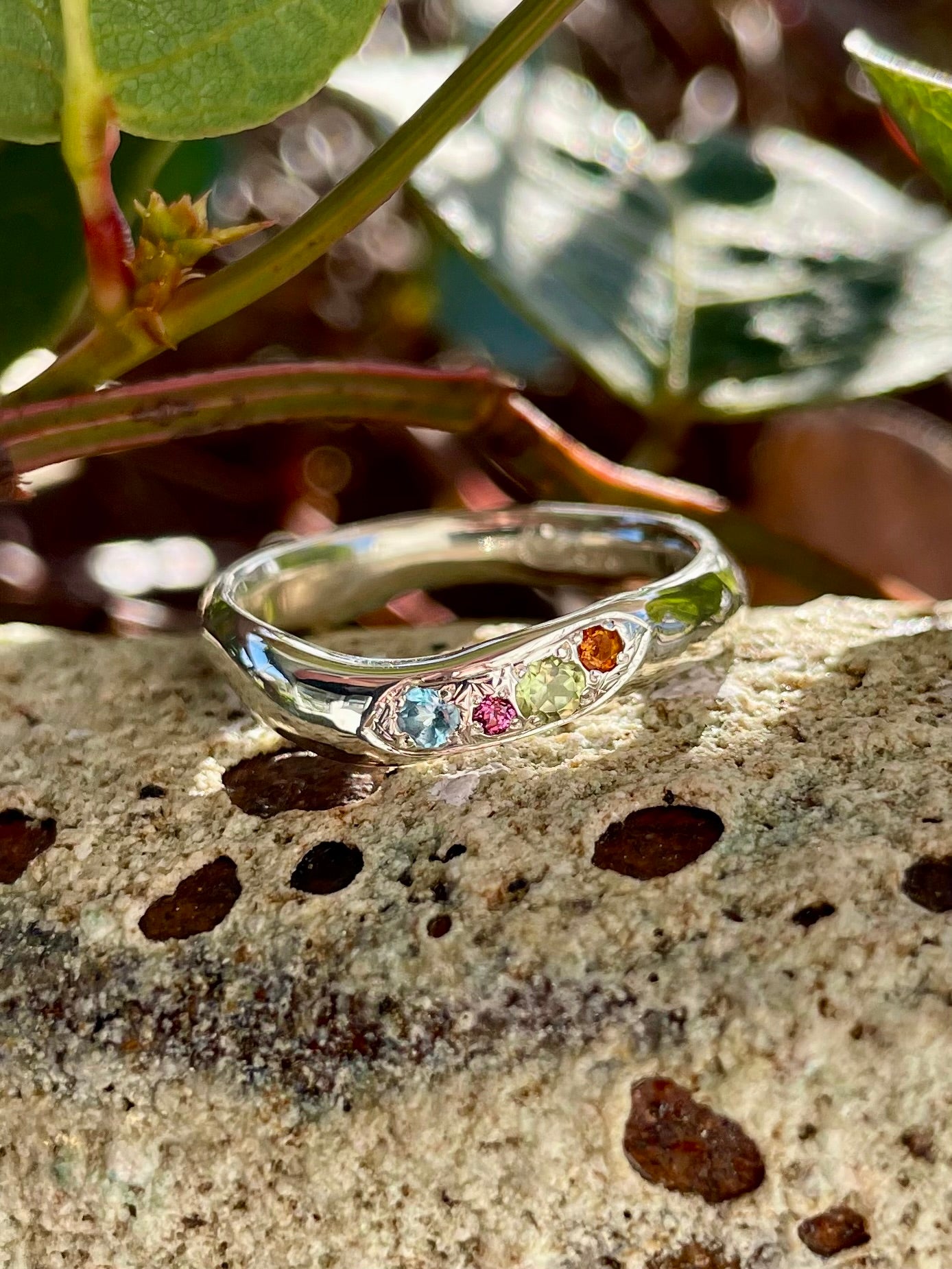 Sterling Silver Multi-stone Ring