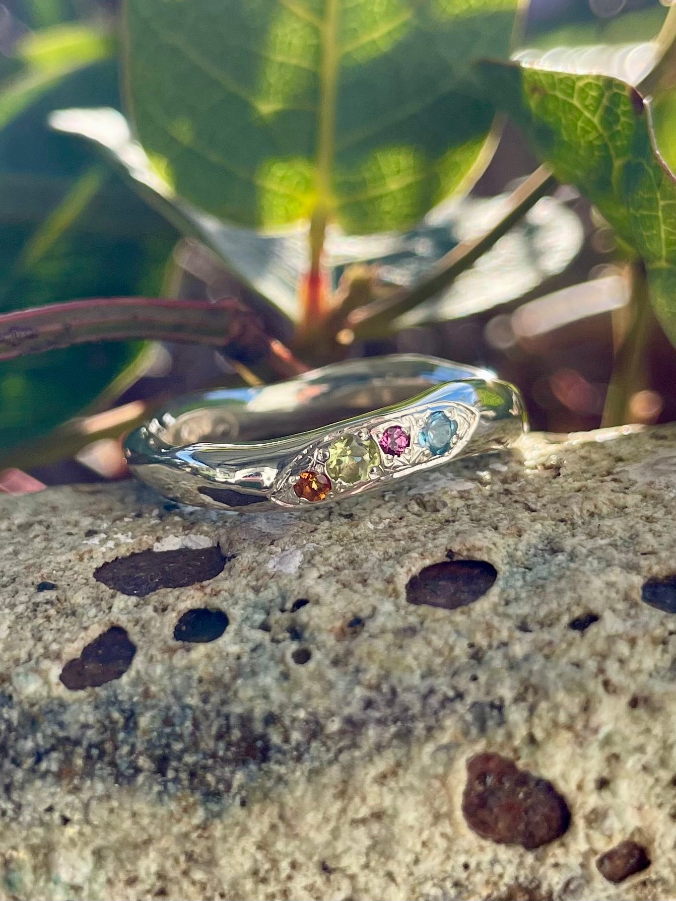 Sterling Silver Multi-stone Ring