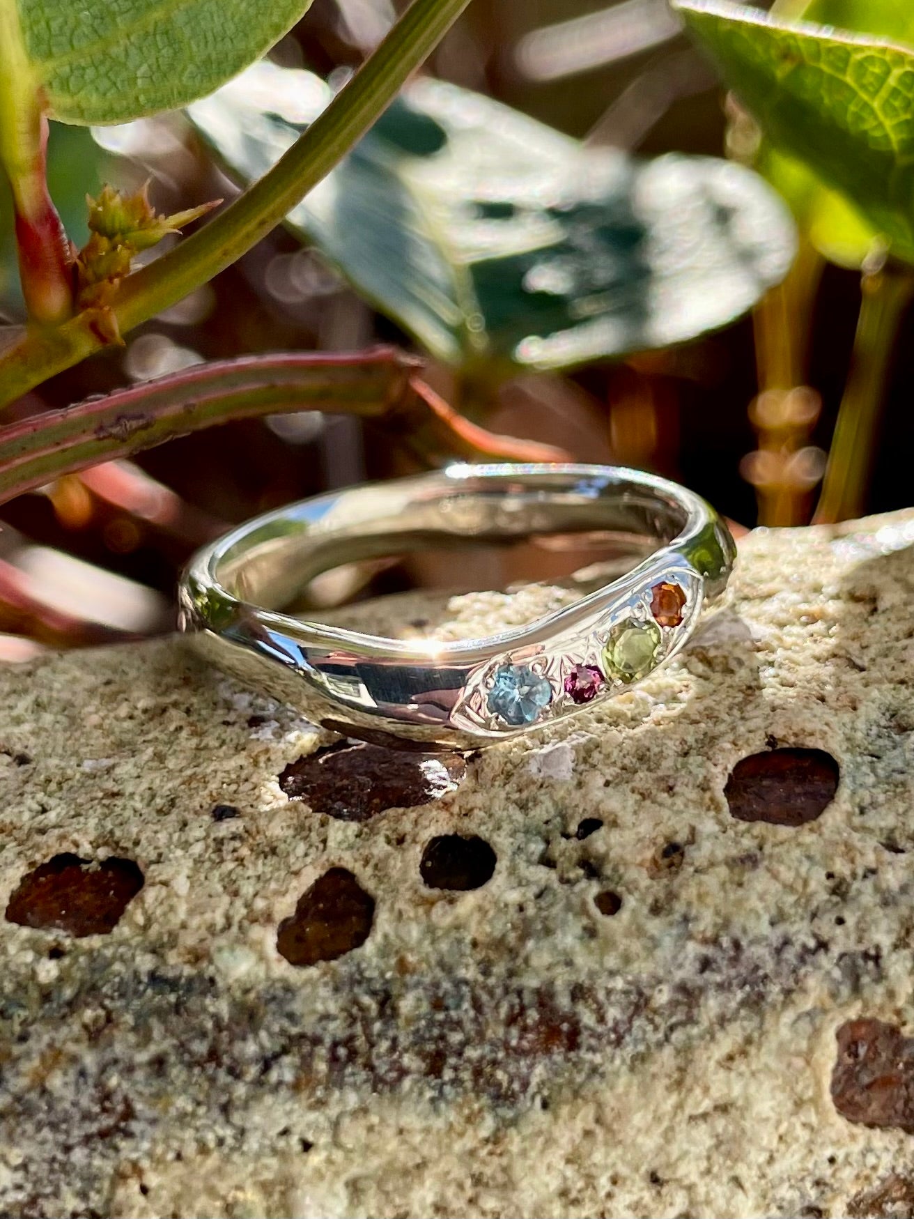 Sterling Silver Multi-stone Ring