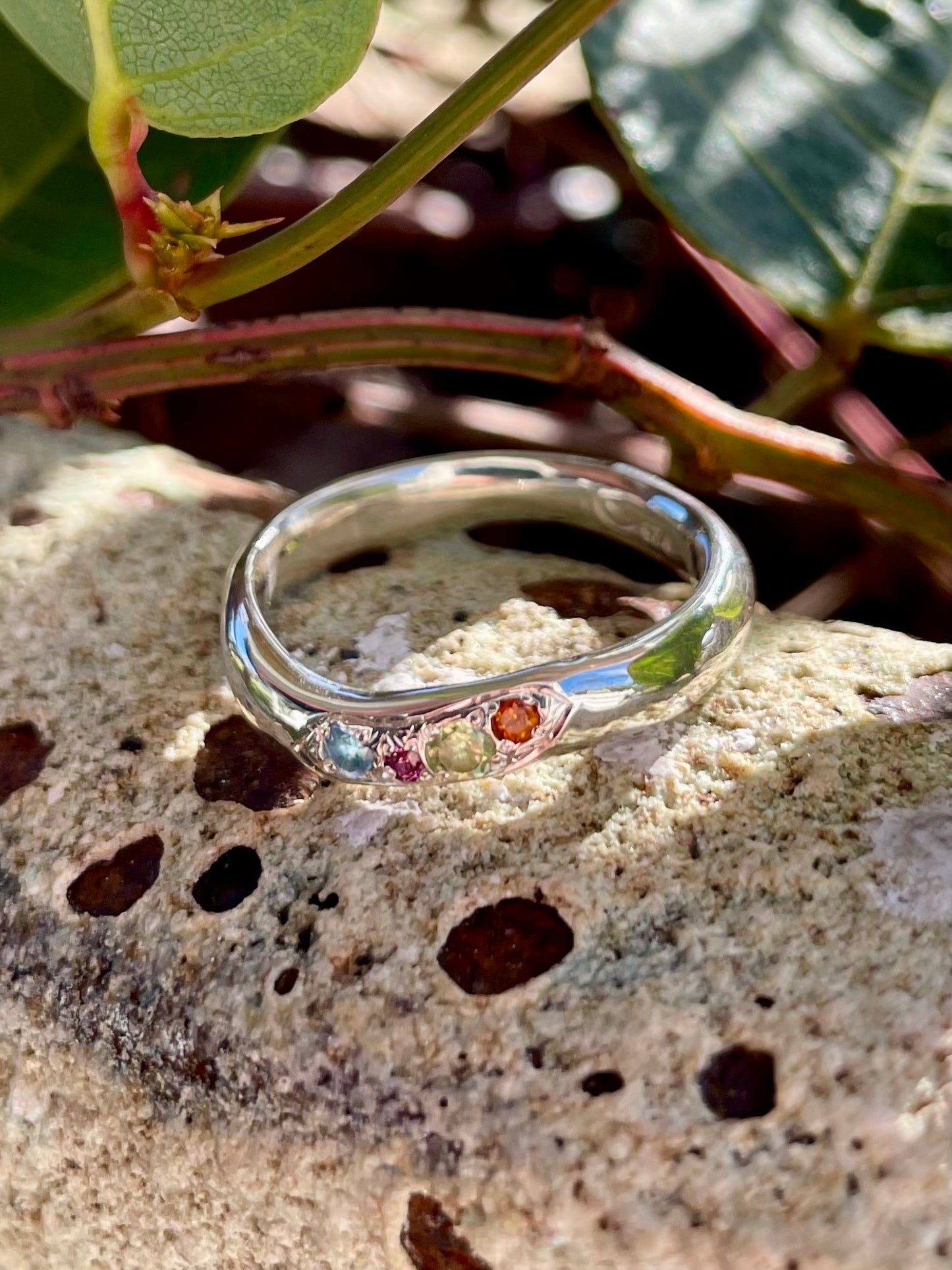 Sterling Silver Multi-stone Ring